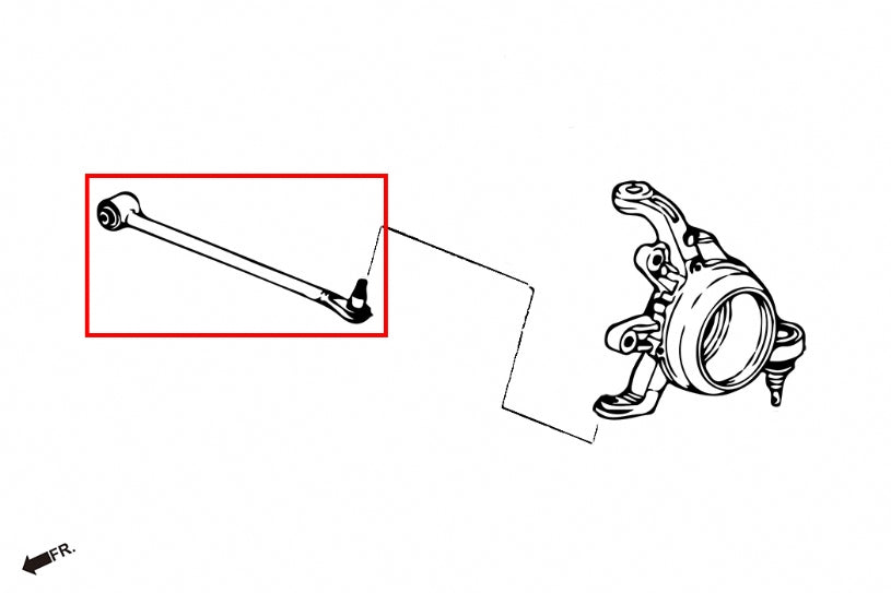 HAR-6426-S HARDRACE REAR TOE CONTROL ARM 6426-S HONDA S2000 AP1 / AP2 1999-2009