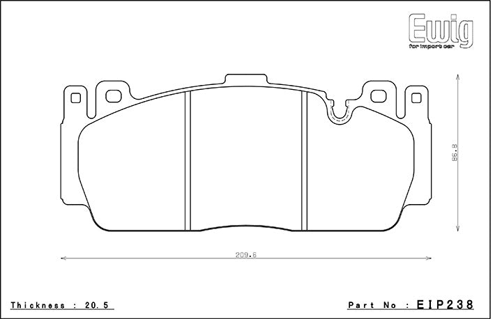 EIP238 ENDLESS MX72 BRAKE PADS (FRONT)
