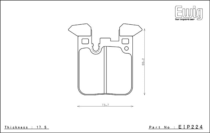 EIP224 ENDLESS MX72 BRAKE PADS (REAR)