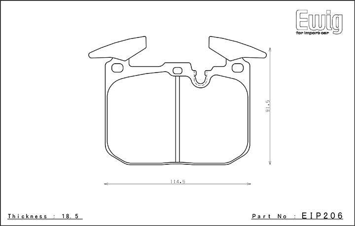 EIP206 ENDLESS MX72 BRAKE PADS (FRONT)