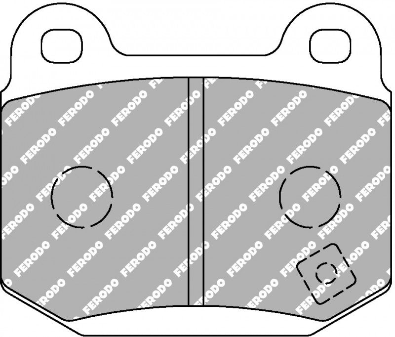 -11 FCP1562G-N FERODO DS3.12 BRAKE PADS (STOCK REAR W/ BREMBO FRONT)