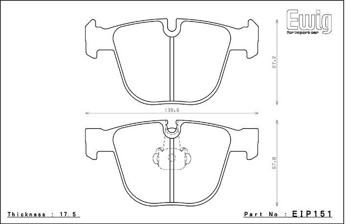 EIP151 ENDLESS CCRG BRAKE PADS (REAR)
