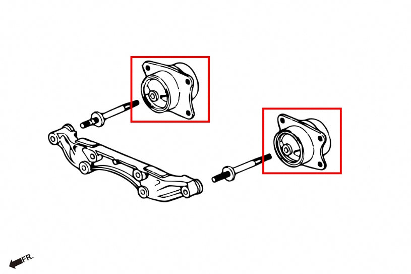 HAR-7127 HARDRACE REINFORCED DIFFERENTIAL MOUNT 7127 HONDA S2000 AP1 / AP2 1999-2009