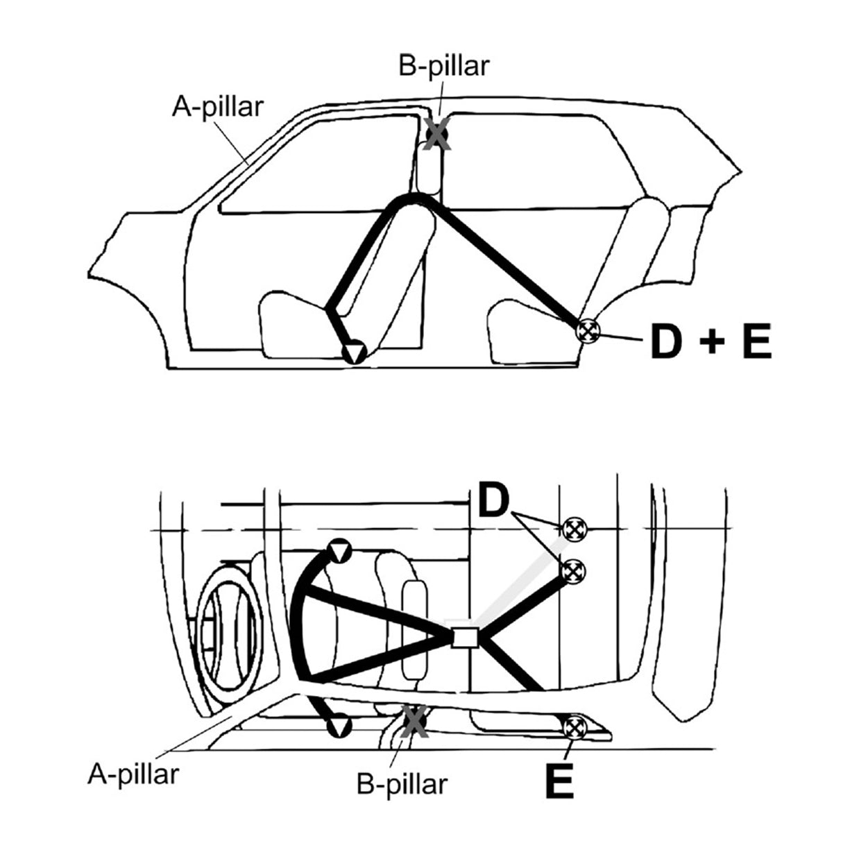 TR 74001US-0 TAKATA DRIFT II BOLT HARNESS