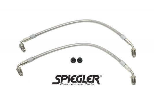 13.02.12900 SPIEGLER STAINLESS BRAKE LINES - PORSCHE FRONT 2 LINE KIT (HARD LINE REPLACEMENT)