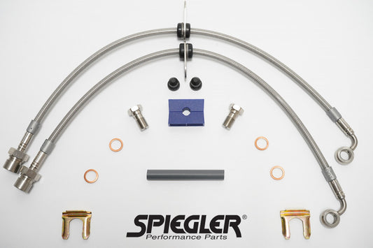13.02.04001 SPIEGLER STAINLESS REAR BRAKE LINES