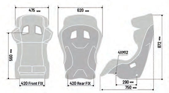 008002ZNR SPARCO SEAT ADV XT