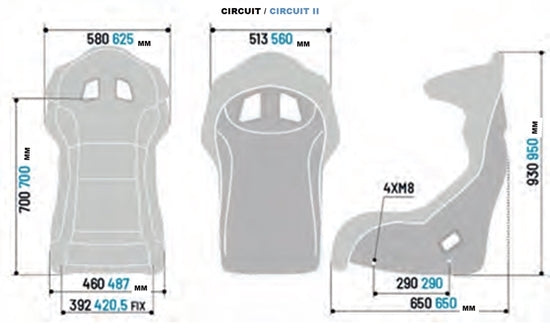 008011RNR SPARCO SEAT CIRCUIT II QRT
