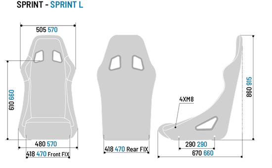 008234LNR SPARCO SEAT SPRINT L