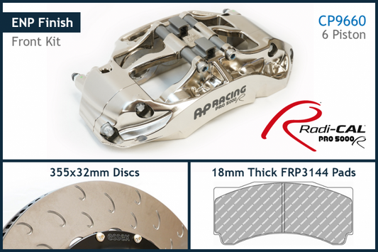 13.01.10025-ENP AP RACING ENP COMPETITION BRAKE KIT (FRONT CP9660/355MM) W. PAD TENSION CLIPS