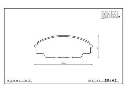 EP406/EP451 ENDLESS MX72 BRAKE PADS SET (FRONT+REAR)