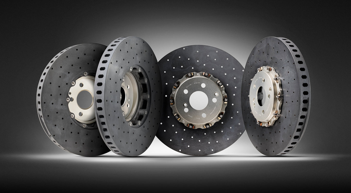 SUR-ST-K-1020 FRONT AXLE SET CCST DISCS (410 X 36MM) PCCB REPLACEMENT