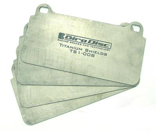 TS-2220-4 GIRODISC TITANIUM PAD SHIELDS FOR G29 Z4, GR SUPRA REAR