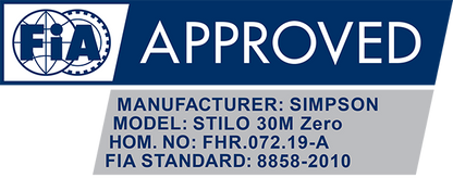 STLDK19338321SFI HANS STILO ZERO, SA HELMET, SFI (MEDIUM)