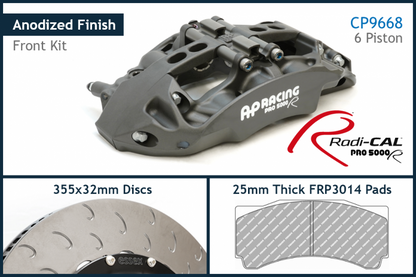 13.01.10149 AP RACING COMPETITION BRAKE KIT (FRONT CP9668/355MM) W. PAD TENSION CLIPS