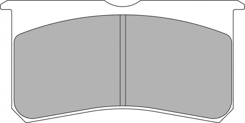 11 FRP3116H-N FERODO FRP3116H DS2500 BRAKE PADS (FITS AP RACING CP8350 CALIPERS WITH D50 RADIAL DEPTH) RP