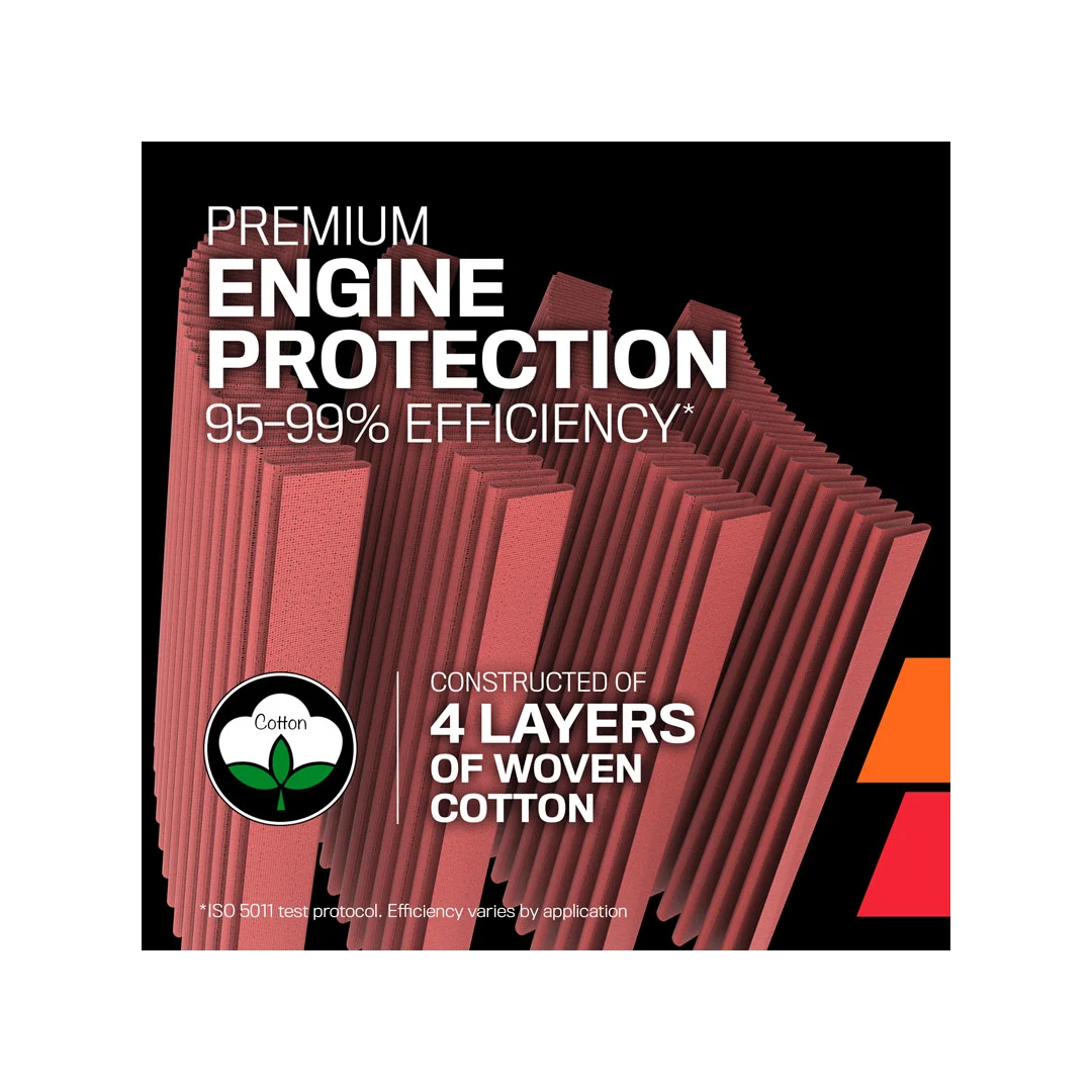 E-0666 K&N REPLACEMENT AIR FILTER (2 REQUIRED FOR COMPLETE SETUP)